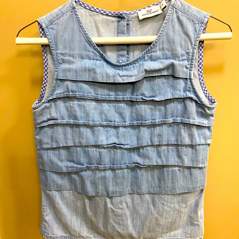 Sleeveless top.